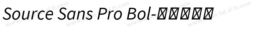 Source Sans Pro Bol字体转换